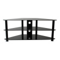 Tempered Glass/Aluminum Frame TV Cabinet/Glass TV Stand